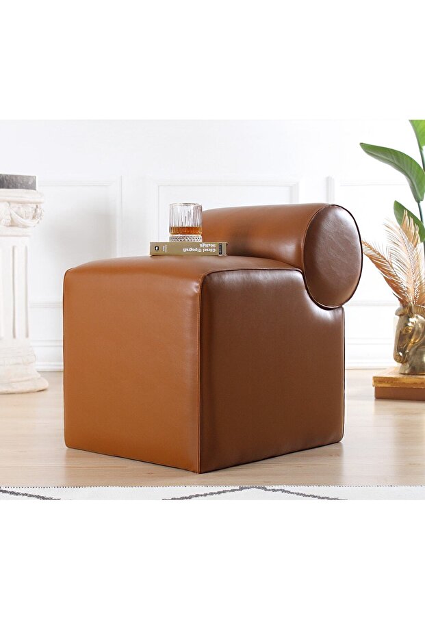 Rohin Deri Puf - Taba - 1