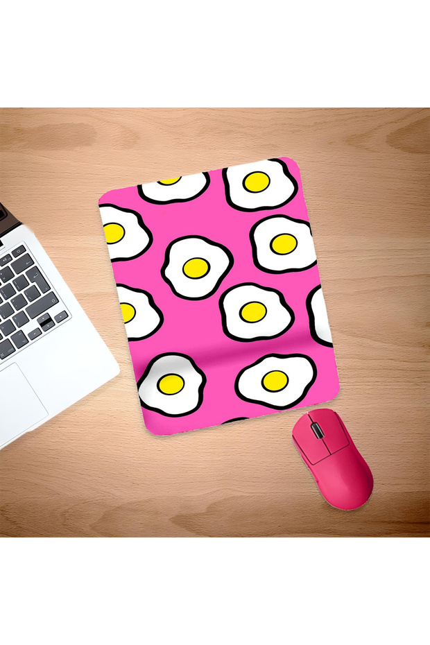 Broken Egg Pattern Wrist Support Mouse Pad - 1