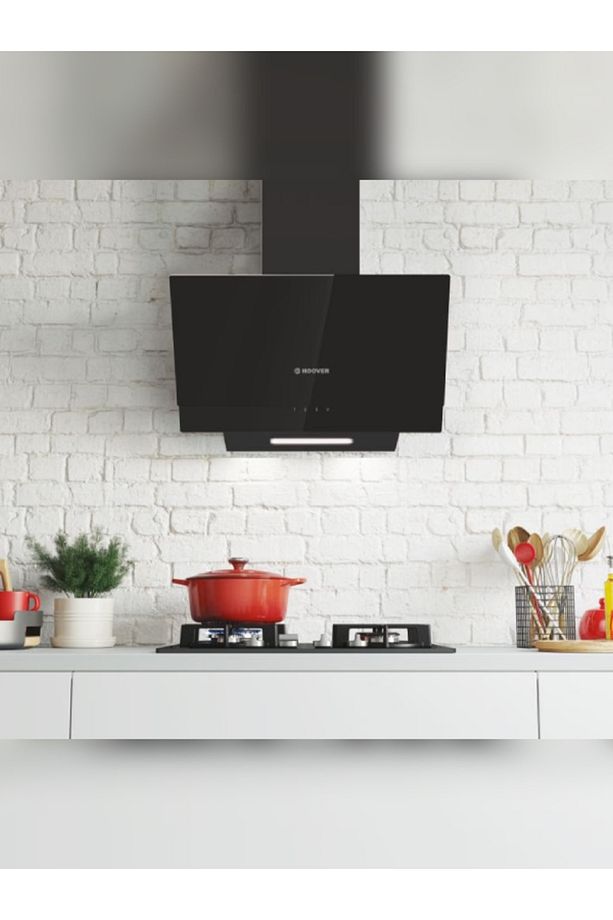 Siyah Cam Ankastre Set (HDG6C2GBTK Davlumbaz, HVW6MBB Ocak, HOT3051BI/E Fırın) - 3