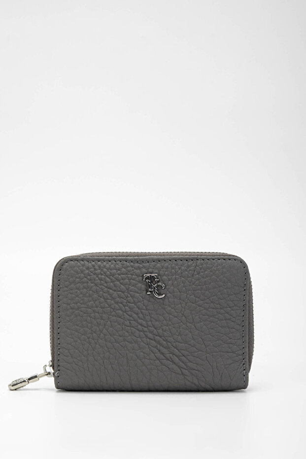 Women's Genuine Leather Gray Wallet