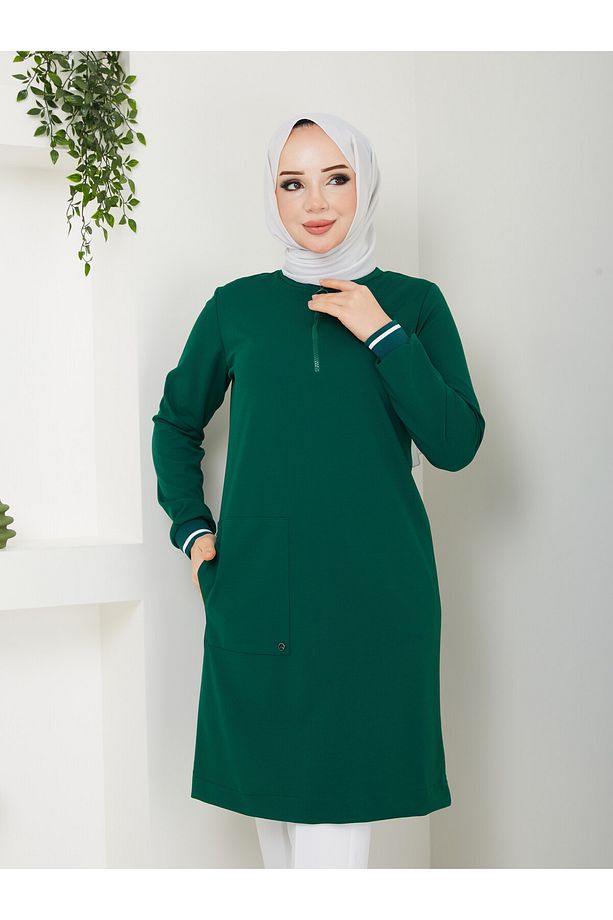 Kadın Mevsimlik Krep Kumaş Tunik - 2
