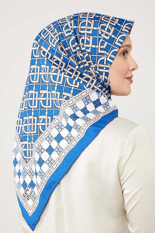 Indigo Lvd Baskılı Trend Twill Eşarp - 1