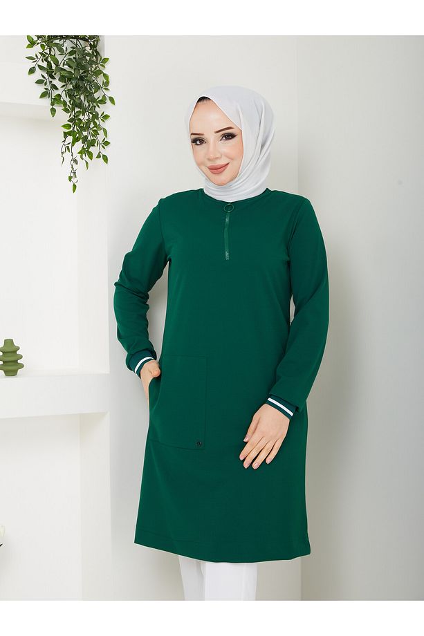 Kadın Mevsimlik Krep Kumaş Tunik - 3