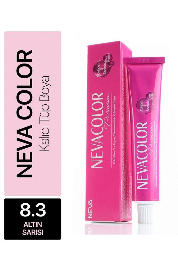 Nevacolor Tüp Saç Boyası No: 8.3 Altın Sarısı - 1