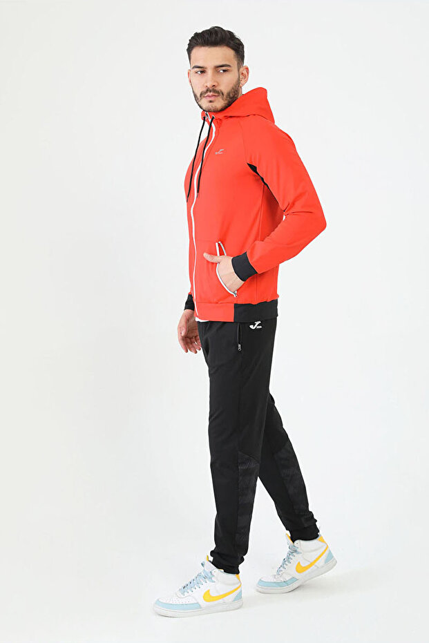 Férfi alkalmi pulóver kapucnis, teljes cipzáras Stork4231303 - 2