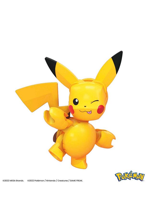 Action Figure Building Toys for Kids, Pikachu Evolution Set with 159 Pieces, 3 Poseable Characters - 5