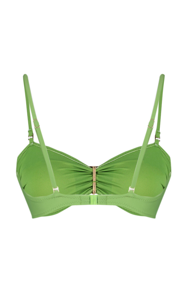 Yeşil Aksesuarlı Straplez Kaplı Bikini Üstü TBESS24BU00167 - 6