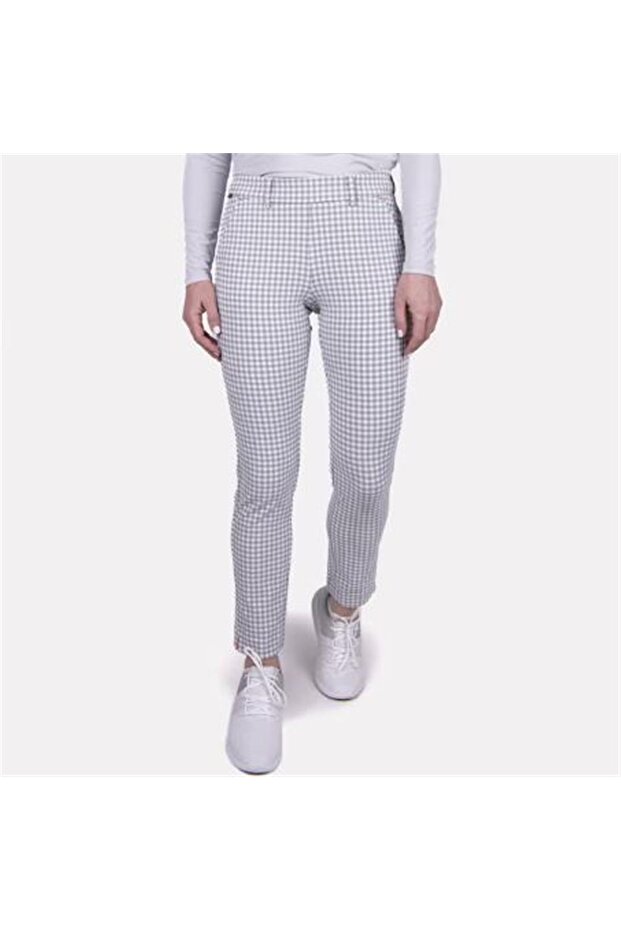 Women Ikala 7/8 Golf Pants / Women's Gingham Trousers