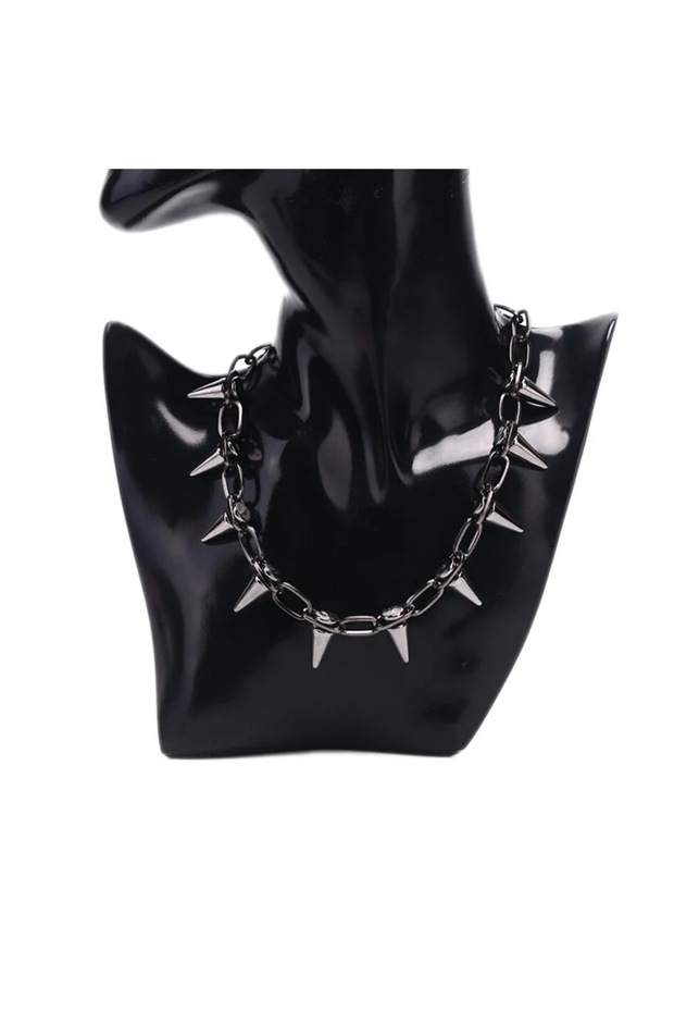 Çivili Gothic Punk Kolye - 2