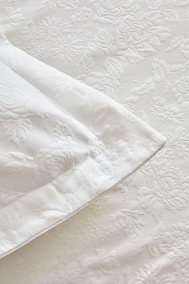 White Coll Verda Çift Kişilik Yatak Örtüsü - 7