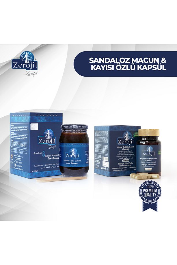 Sandaloz Ve Bitki Ekstraktlı Form Macun 450 Gr Detoks & Kayısı Kapsül 30 Adet - 1