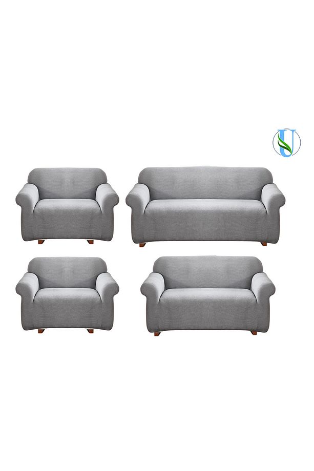 UY Style Likrali Koltuk, Kanepe, Çekyat Örtüsü Lastikli, Pitikare Desen 3+2+1+1 Takım - 1