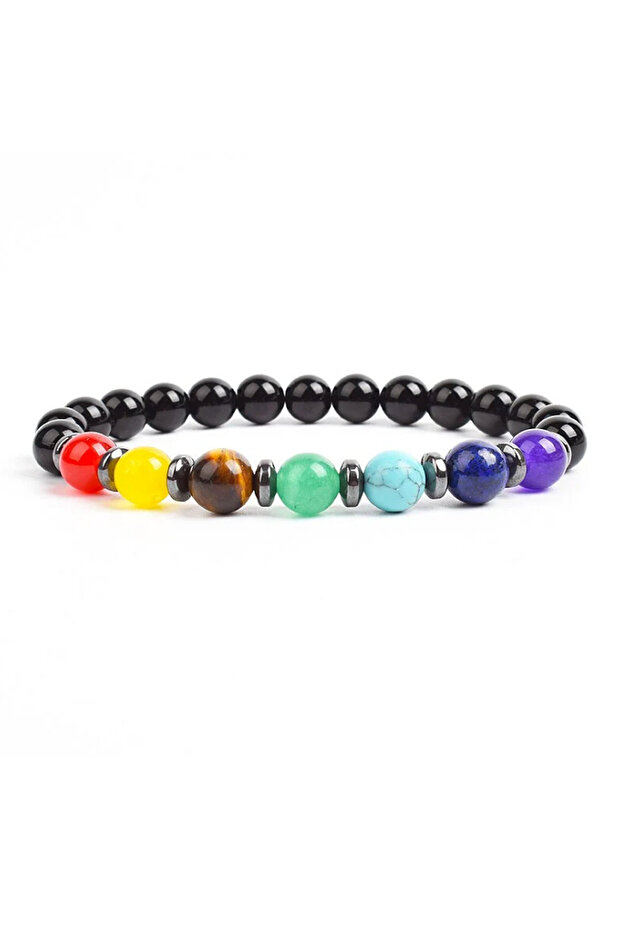 7 Pieces Chakra Natural Stone Energy Bracelet