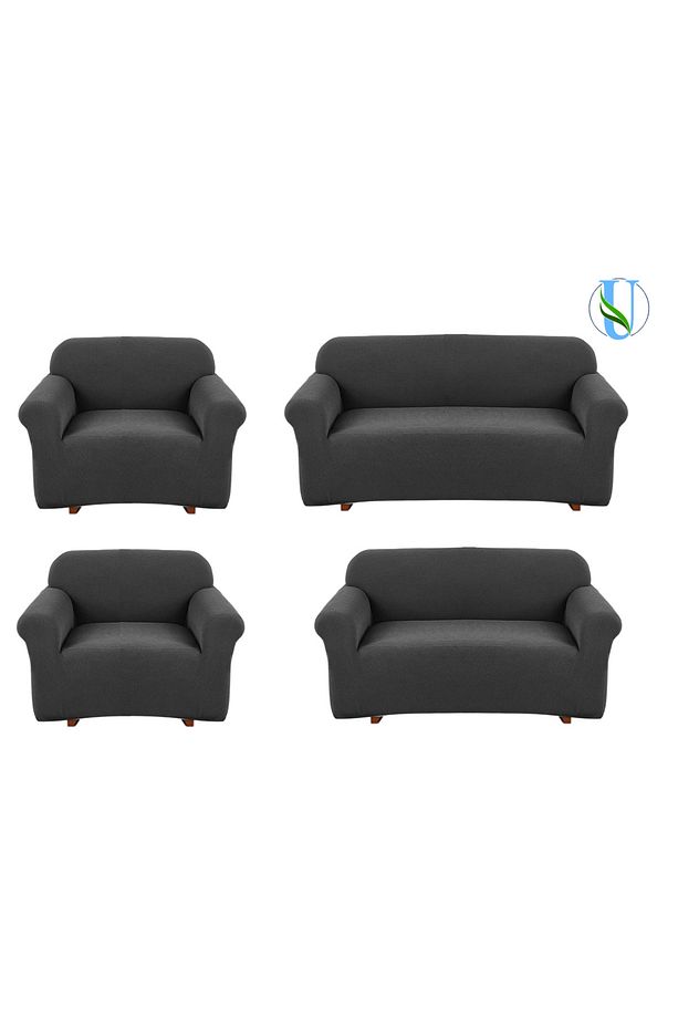 UY Style Likrali Koltuk, Kanepe, Çekyat Örtüsü Lastikli, Pitikare Desen 3+2+1+1 Takım - 1