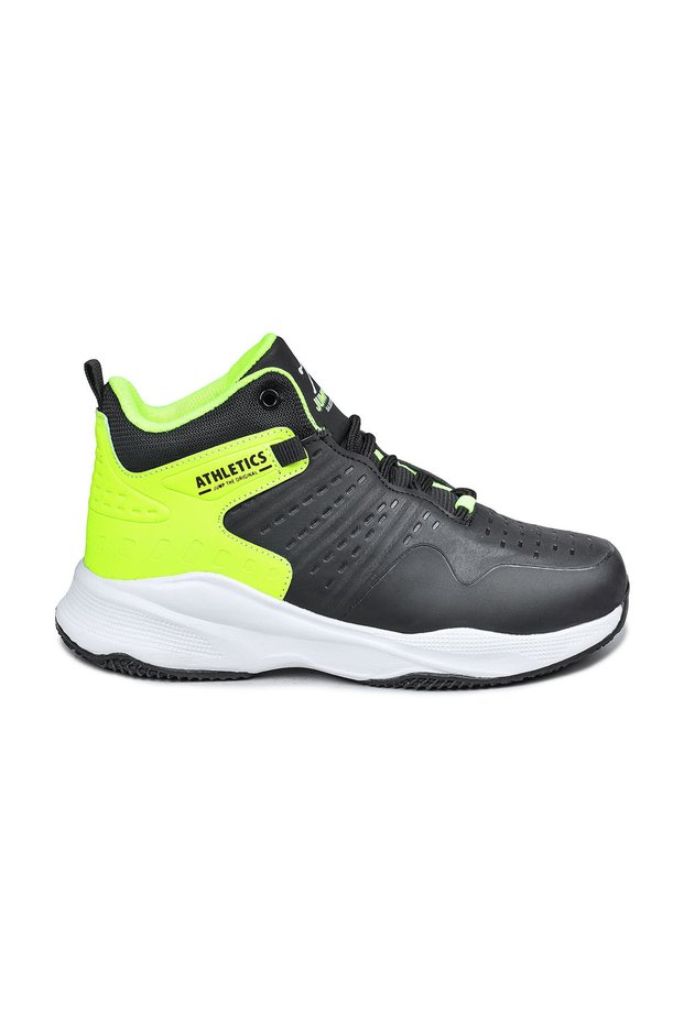 26974 Black - Green Unisex Children's Basketball Sports Shoes