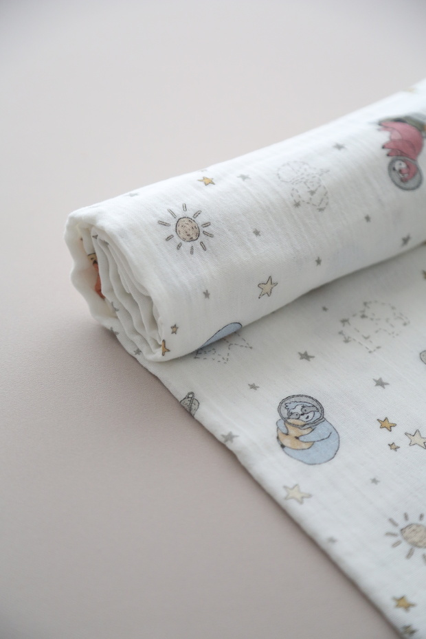 بطانية موسلين بنمط الفضاء - 2