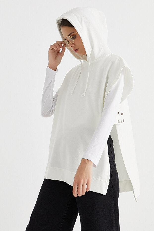 Hooded Suede Sweat - 8