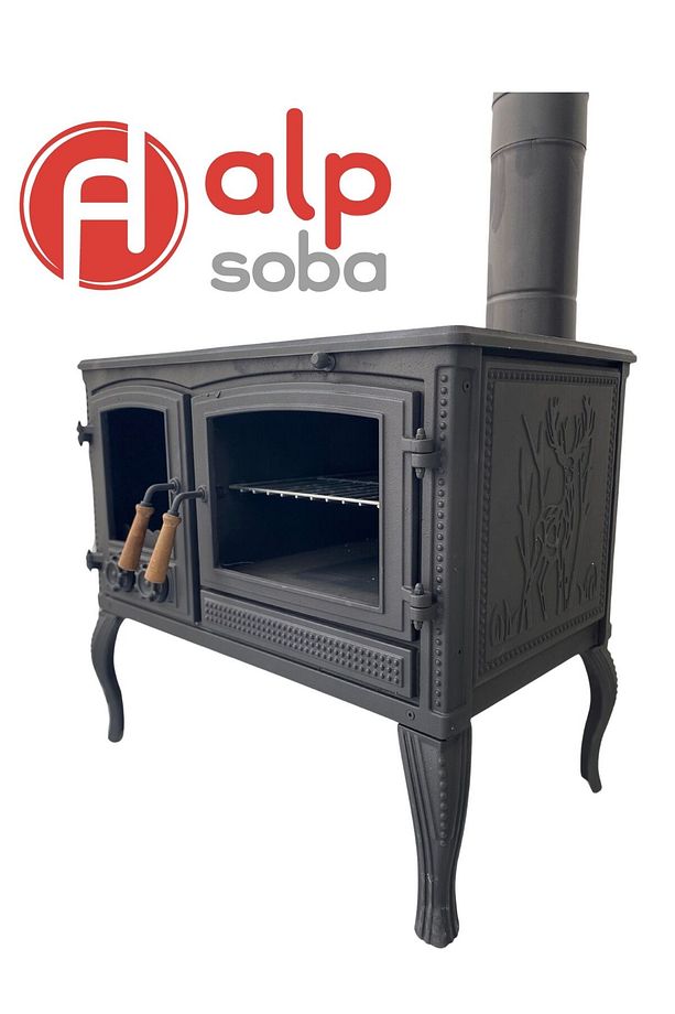 Alp Soba Sanayi Mercan Kuzineli Döküm Şömine Soba - 5