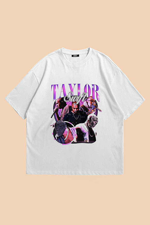 Kanye West Taylor Swift Printed Oversize T-Shirt