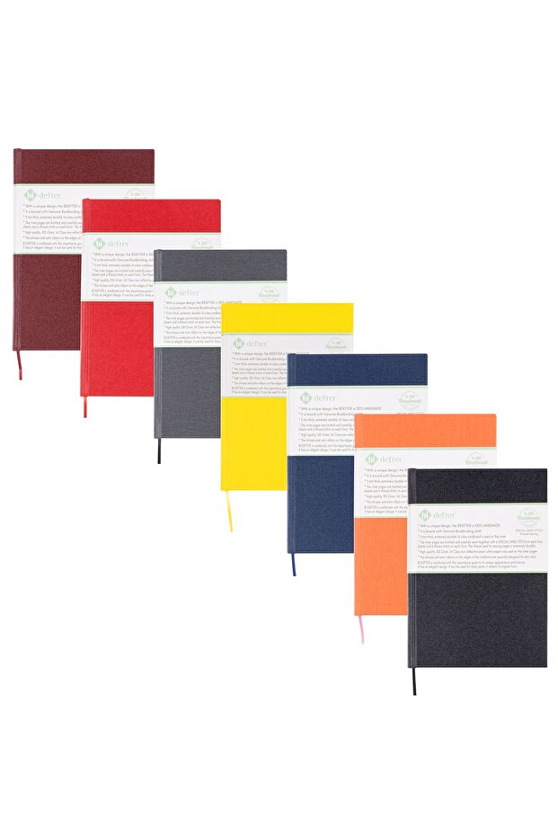 Piano Notepad (Keyless Triple System With Tabs) + Planner 100% Handmade, Hand Stitched (A/5) - 8