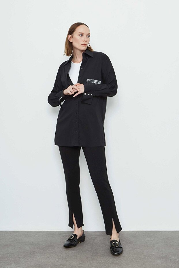 Kadın Satranç Baskılı Gömlek - 3