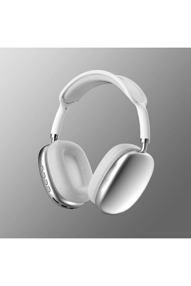 P9 Pro Max Kablosuz 5.0 Mikrofonlu Bluetooth Kulaklık Beyaz 2024 Vers Kafa Üstü Yastıklı - 1