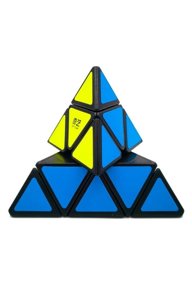 Qiyi Qiming A Pyraminx Neon Renkler Speed Küp Profesyonel 3x3 Üçgen Zeka Küpü Rubik Küp - 4
