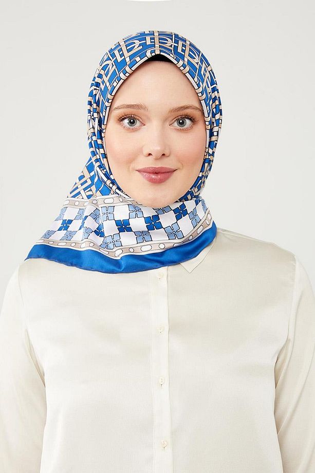 Indigo Lvd Baskılı Trend Twill Eşarp - 3