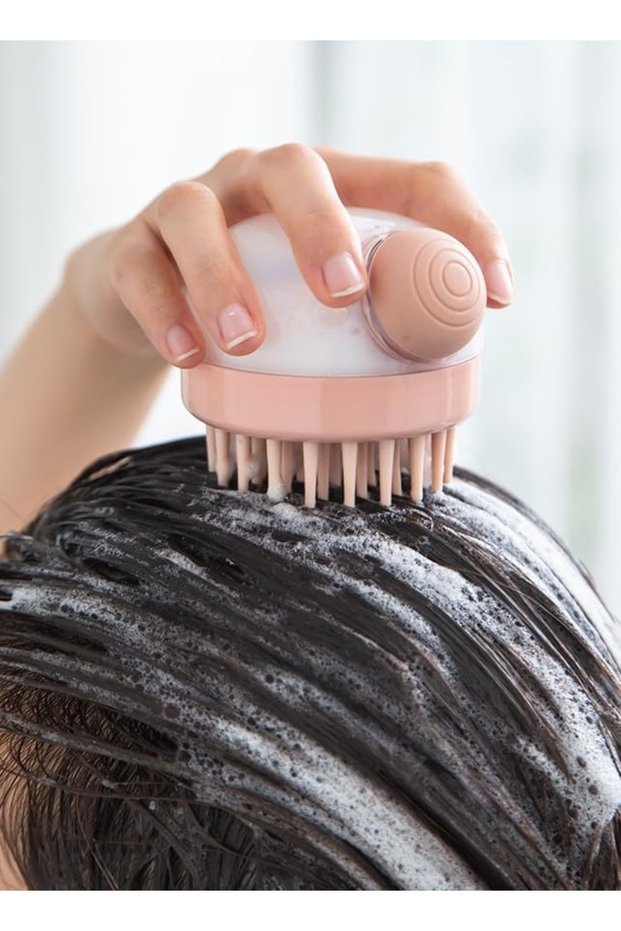 Mdl-93 Soft Skin Massage Comb with Silicone Brush for Shampoo, Liquid Soap Dispenser, Hand, Body, and Hair