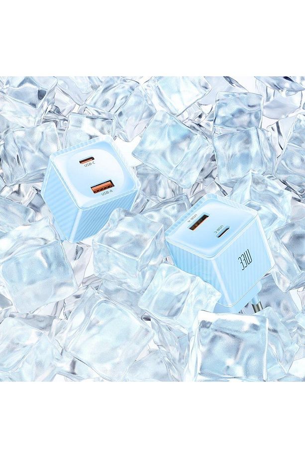 CH-4152 33W GaN TypeC USB Girişli Hızlı Şarj Aleti - Mavi - 4