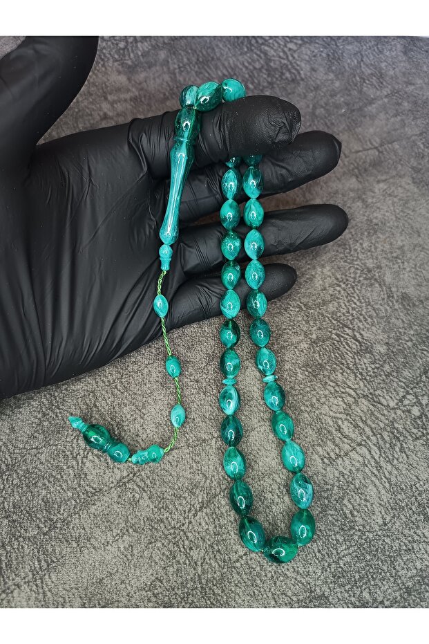 Systemed Moire Powder Amber Prayer Beads