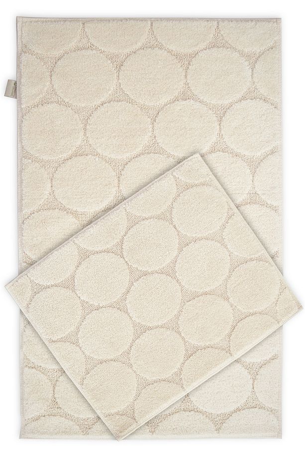 CCL Uni 17723 57x100 50x57 Naturel-Ekru İkili Set Banyo Paspası - 2
