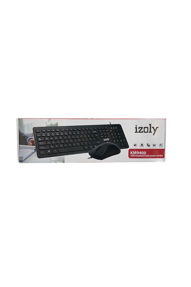 KM9400 Q-F KLAVYE MOUSE KABLOLU SIYAH - 3