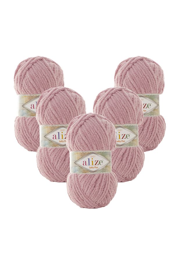 Softy Plus 5'li 295 Gül Kurusu El Örgü İpliği - 1