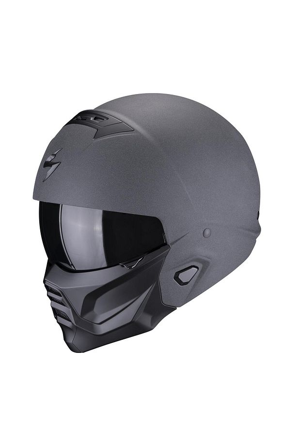 Exo Combat 2 Graphite Modüler Motosiklet Kaskı Koyu Gri - 1