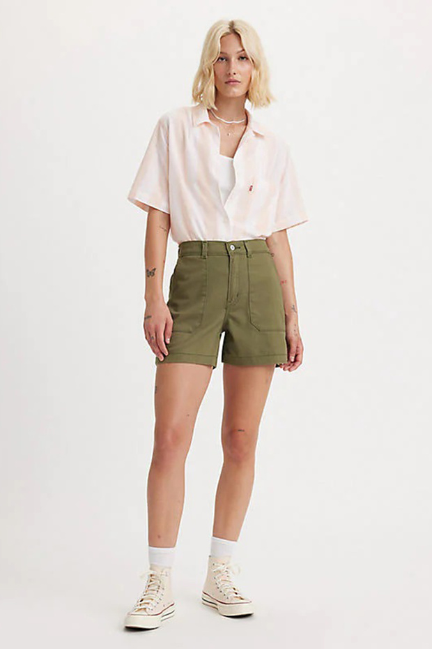Pamuklu Yüksek Bel Regular Fit Short  SHORT A7542 - 1