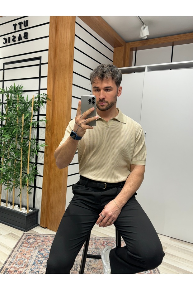 Bej Polo Yaka Triko (RL) - 6