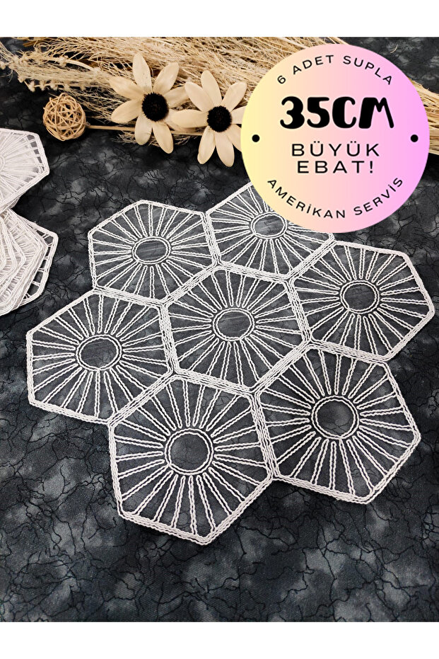 Supla, Cream American Service 6-Piece Supla, 6-Piece Supla, 6-Piece Plate Base