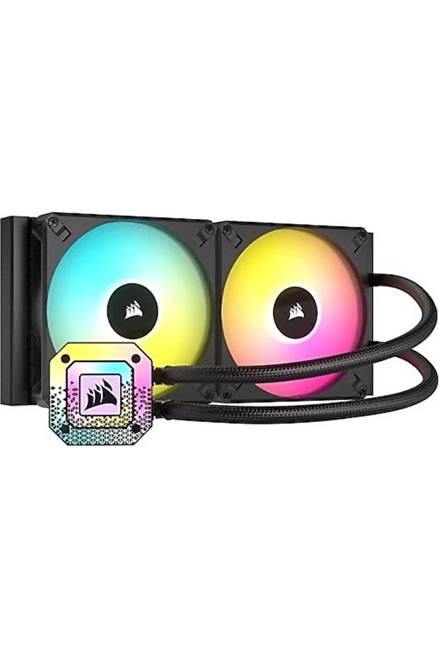 İcue H115İ Elite Xt 280Mm 2 X Af140 Rgb Fan Sıvı İşlemci Soğutucusu Siyah (Cw-9060069-Ww) - 2