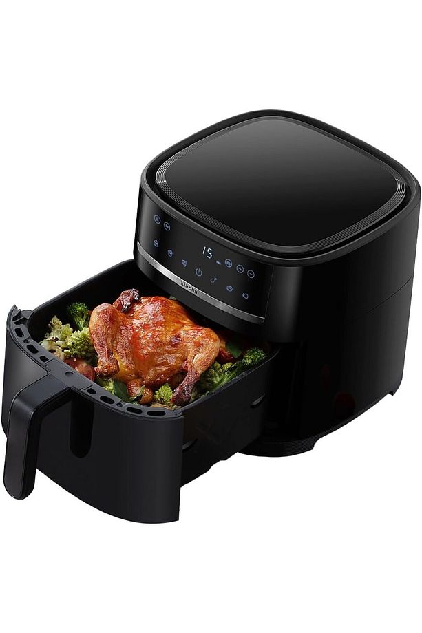 6Lt Hacim Çift katmanlı yapışmaz kaplama Akıllı kontrol paneli AirFryer & Fritöz Lambader Hediye - 6