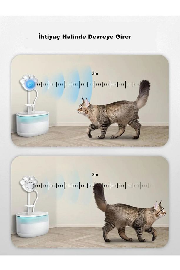 Kedi Su Pınarı Hareket Sensörü, Kızılötesi Sensör,Hareket Algılayıcı Su Pınarı Sensörü,Şelale Sensör - 5