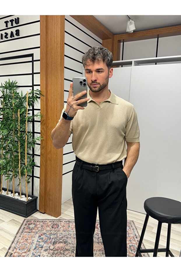 Bej Polo Yaka Triko (RL) - 3