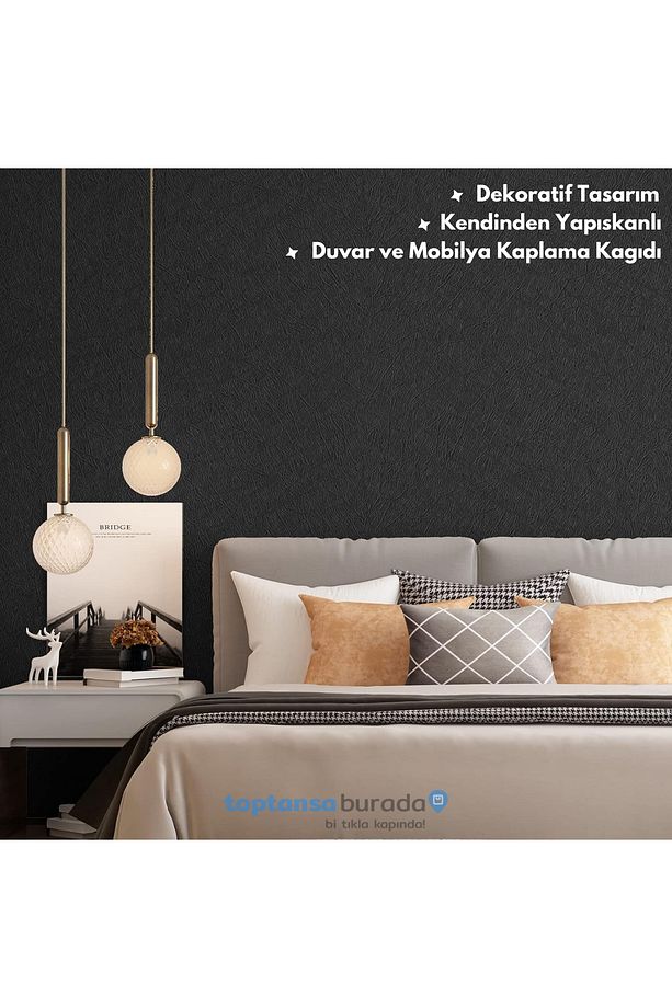 60cm×100cm Kendinden Yapışkanlı Modern Görünümlü Duvar Kağıdı Mutfak Dolap Masa Kaplama - 6