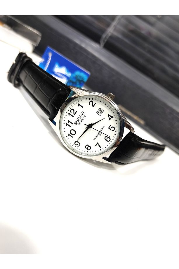 Takvimli unisex retro model kol saati - 3