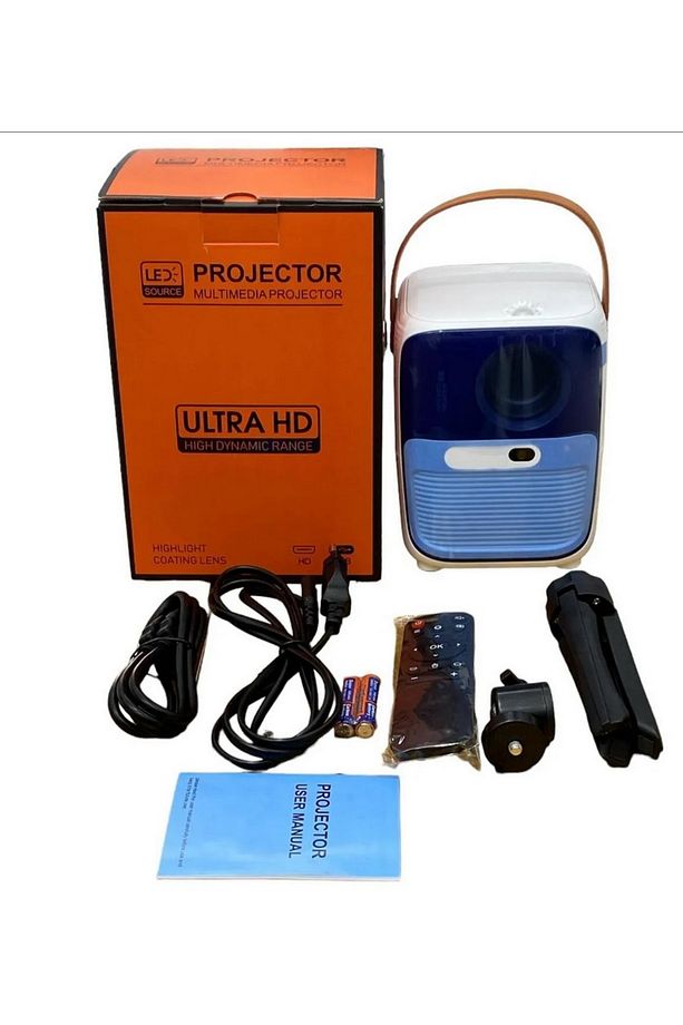 ANDROİD MİNİ PROJEKSİYON CİHAZI WİFİ BLUETOOTH USB 4K 1080P - 5
