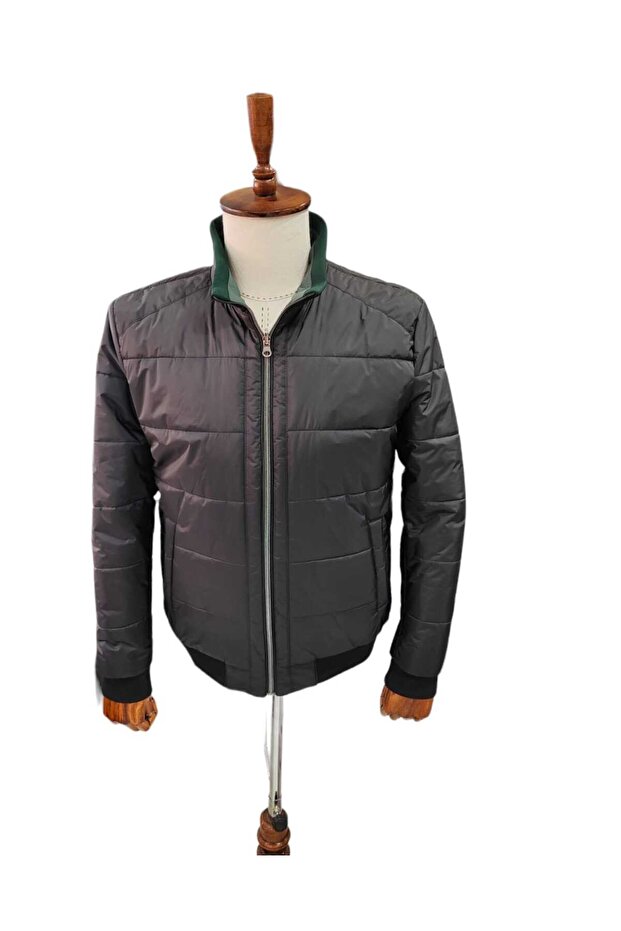 Çift Taraflı Dik Yaka Mont - 1