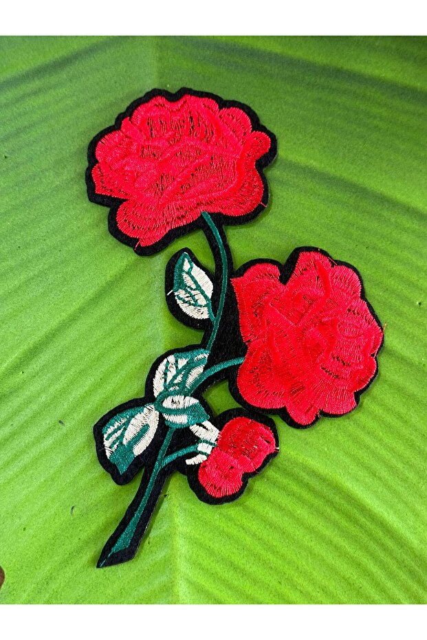 17X10 CM ADHESIVE WITH IRON EMBROIDERY EMBROIDERY FLOWER CRIMPING PATCH SEWING HOBBY ACCESSORY