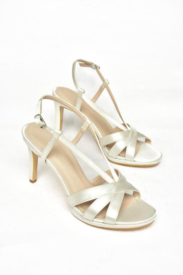 S569714304 Mother of Pearl szövet vékony sarkú női cipő - 7