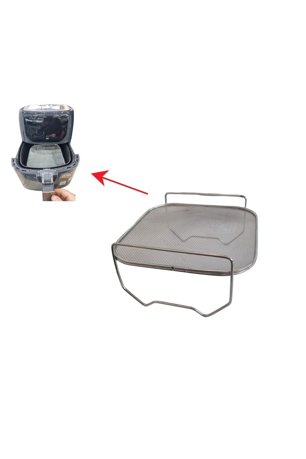 Easy Chefry 4 Lt Oil-Free Fryer Airfryer Oil-Compatible Anti-Splash Wire Cage
