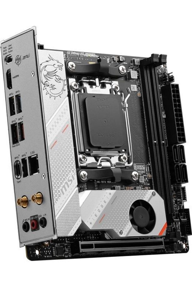 Msı Mb Mpg B650I Edge Wıfı Am5 Ddr5 7200Mhz(Oc) Hdmı M.2 Usb3.2 2.5G Lan Wıfı 6E Mini-Itx - 4